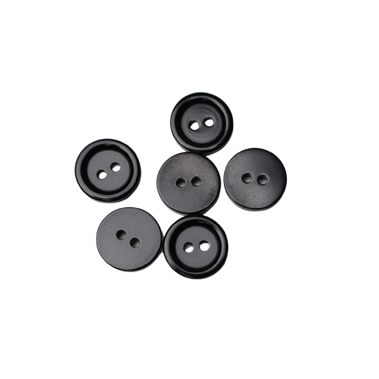 6PCS Simple Round Button(1/2 INCHES)