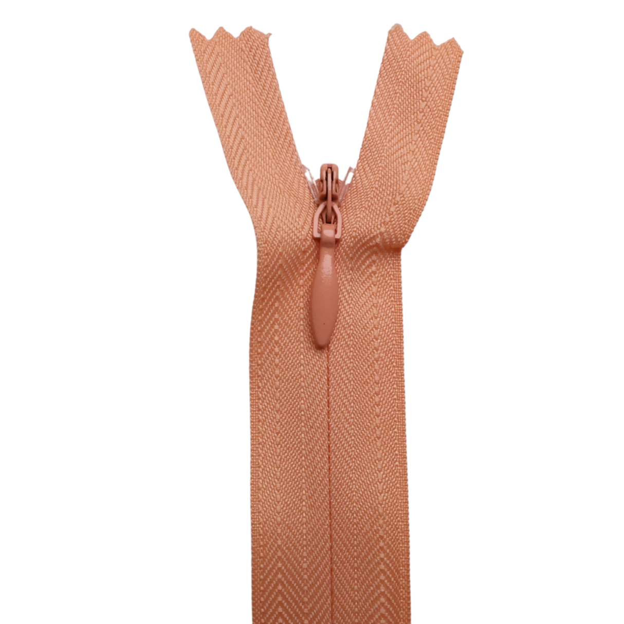 All Purpose, Plastic Invisible Zippers -18", Yellow & Orange Shade