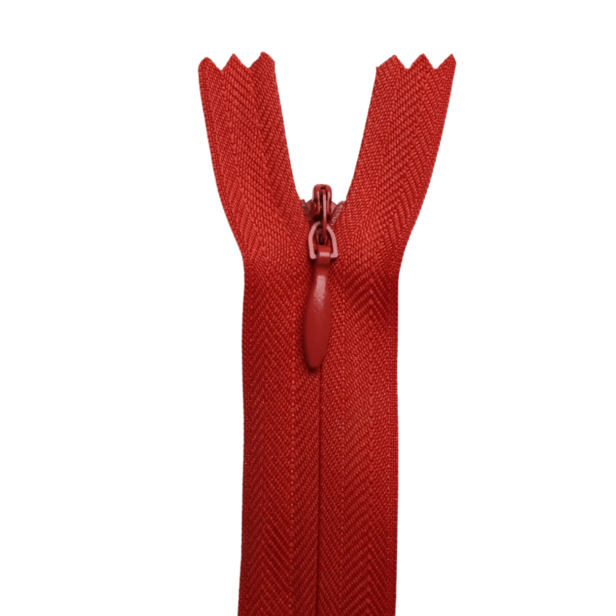 All Purpose, Plastic Invisible Zippers -18", Pink & Red Shade