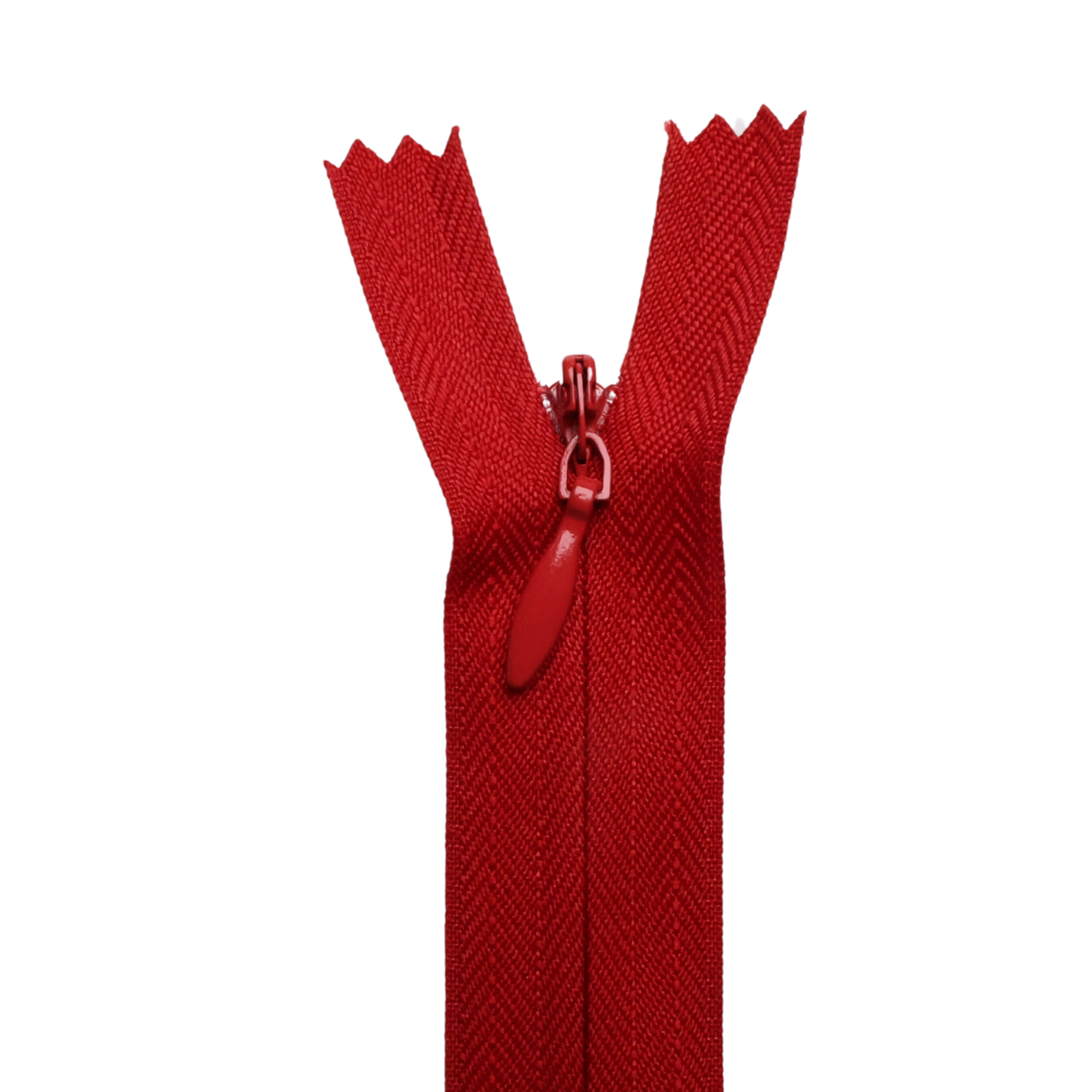 All Purpose, Plastic Invisible Zippers -18", Pink & Red Shade