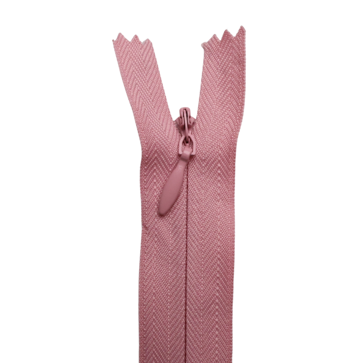 All Purpose, Plastic Invisible Zippers -18", Pink & Red Shade