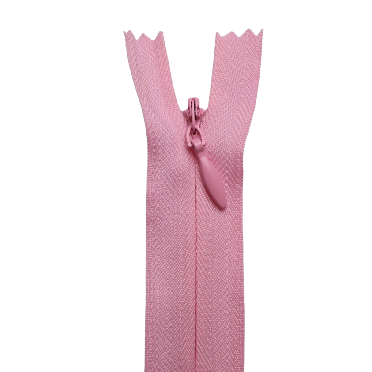 All Purpose, Plastic Invisible Zippers -18", Pink & Red Shade