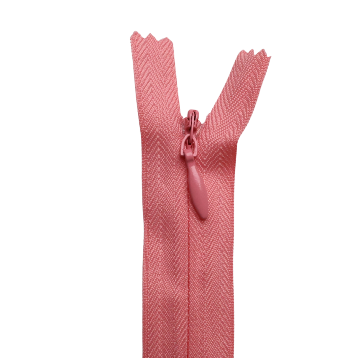 All Purpose, Plastic Invisible Zippers -18", Pink & Red Shade