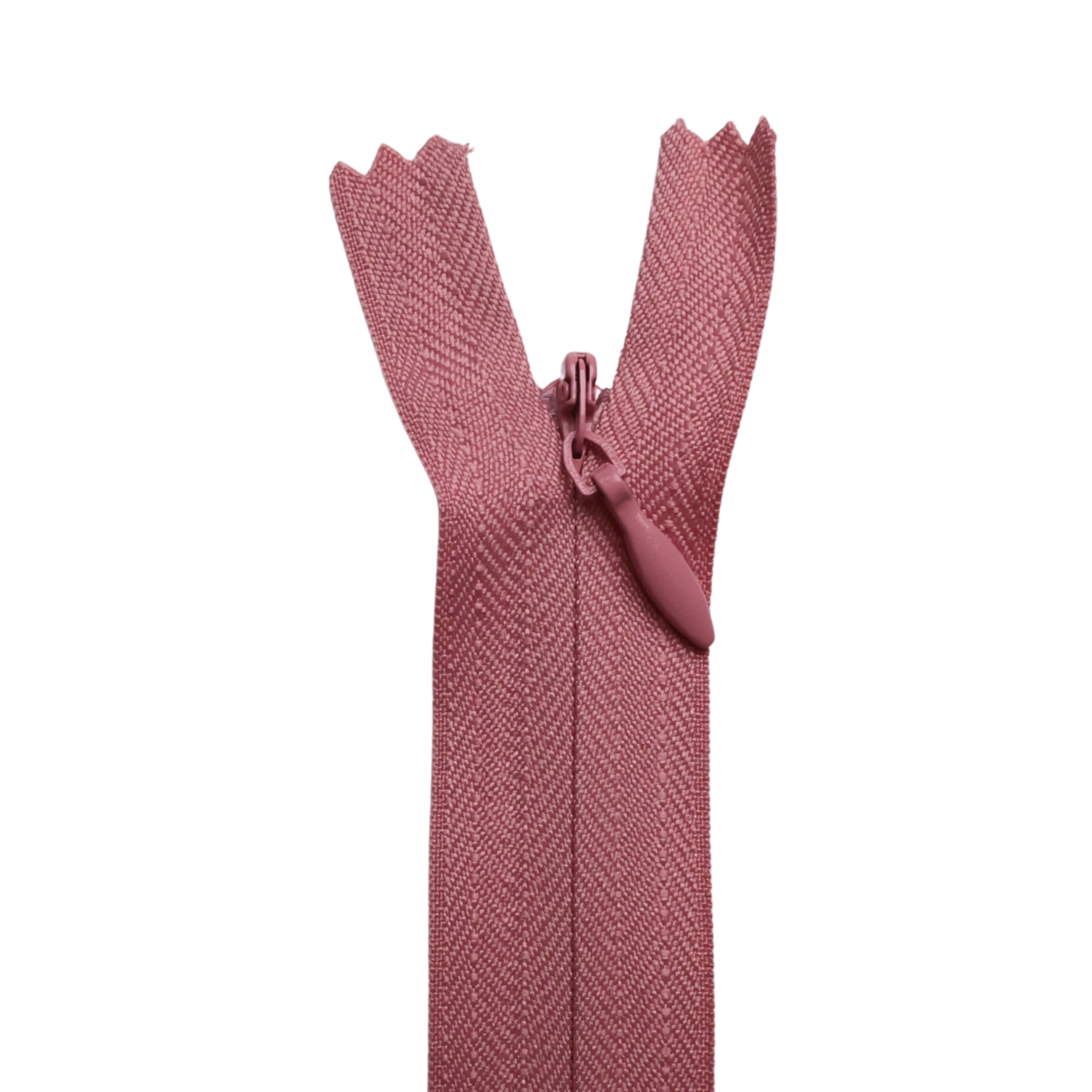 All Purpose, Plastic Invisible Zippers -18", Pink & Red Shade