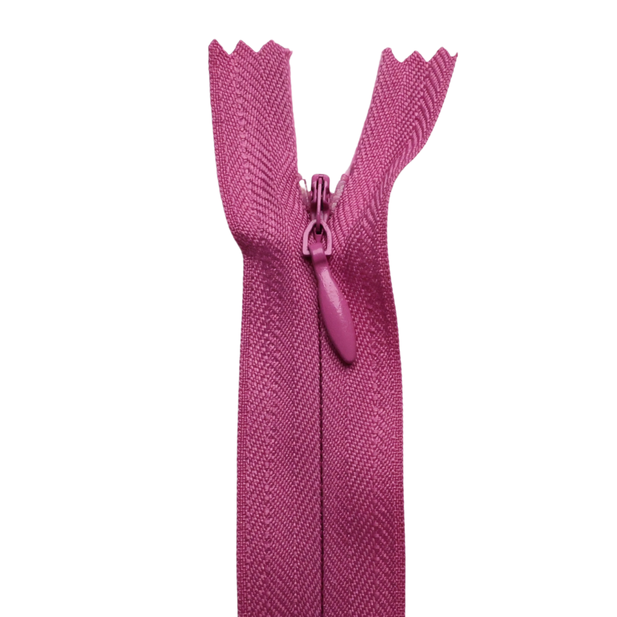 All Purpose, Plastic Invisible Zippers -18", Pink & Red Shade