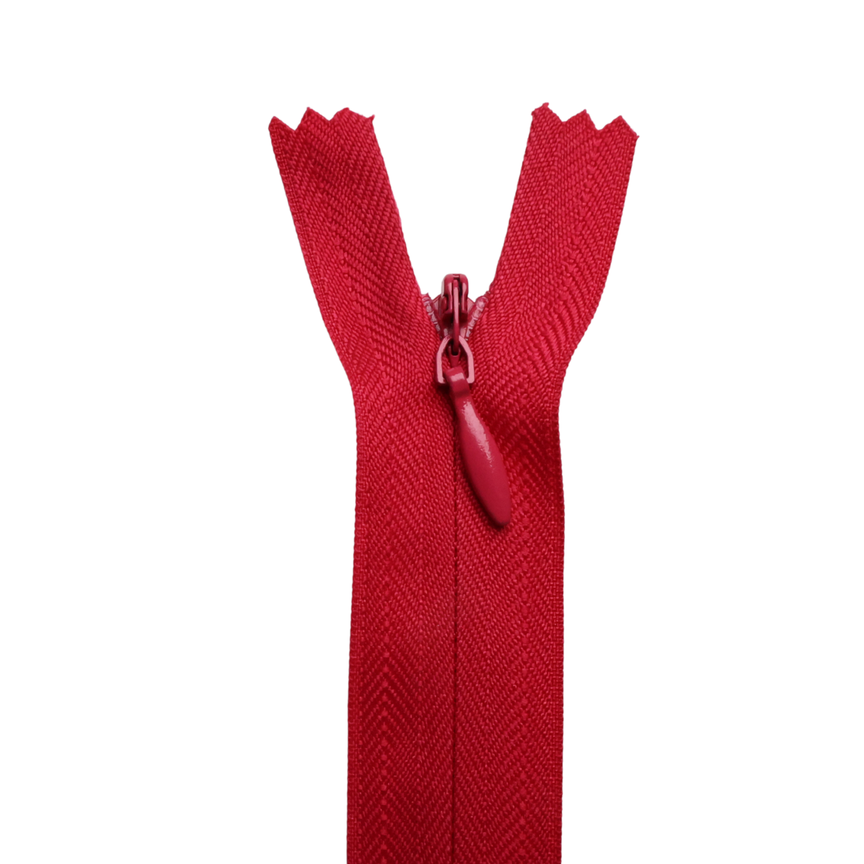 All Purpose, Plastic Invisible Zippers -18", Pink & Red Shade