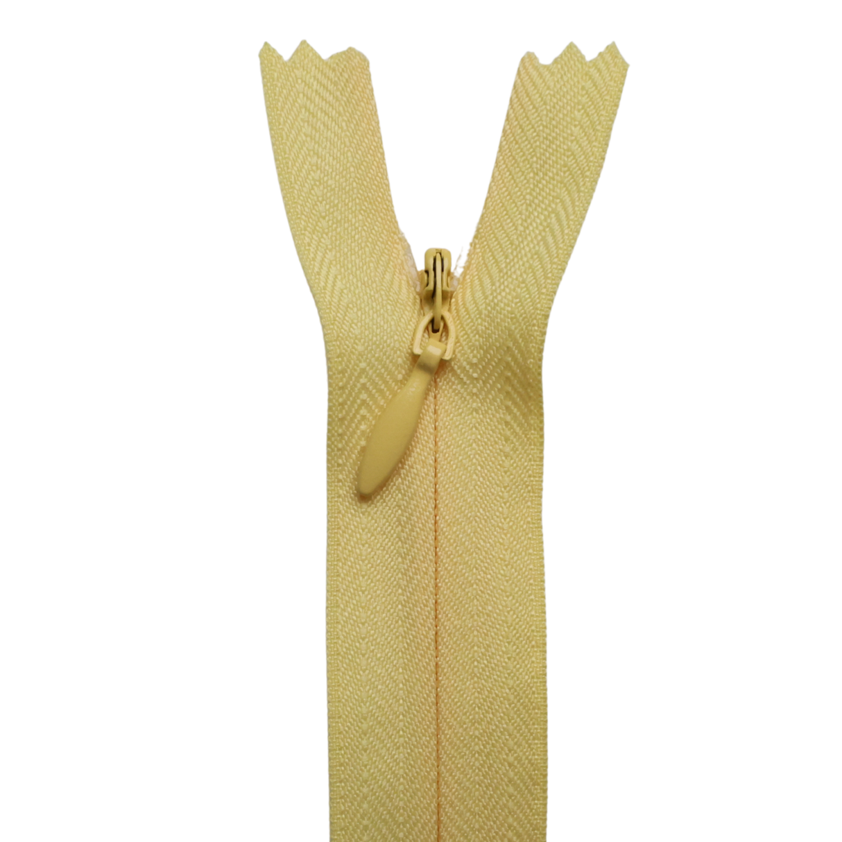 All Purpose, Plastic Invisible Zippers -18", Yellow & Orange Shade