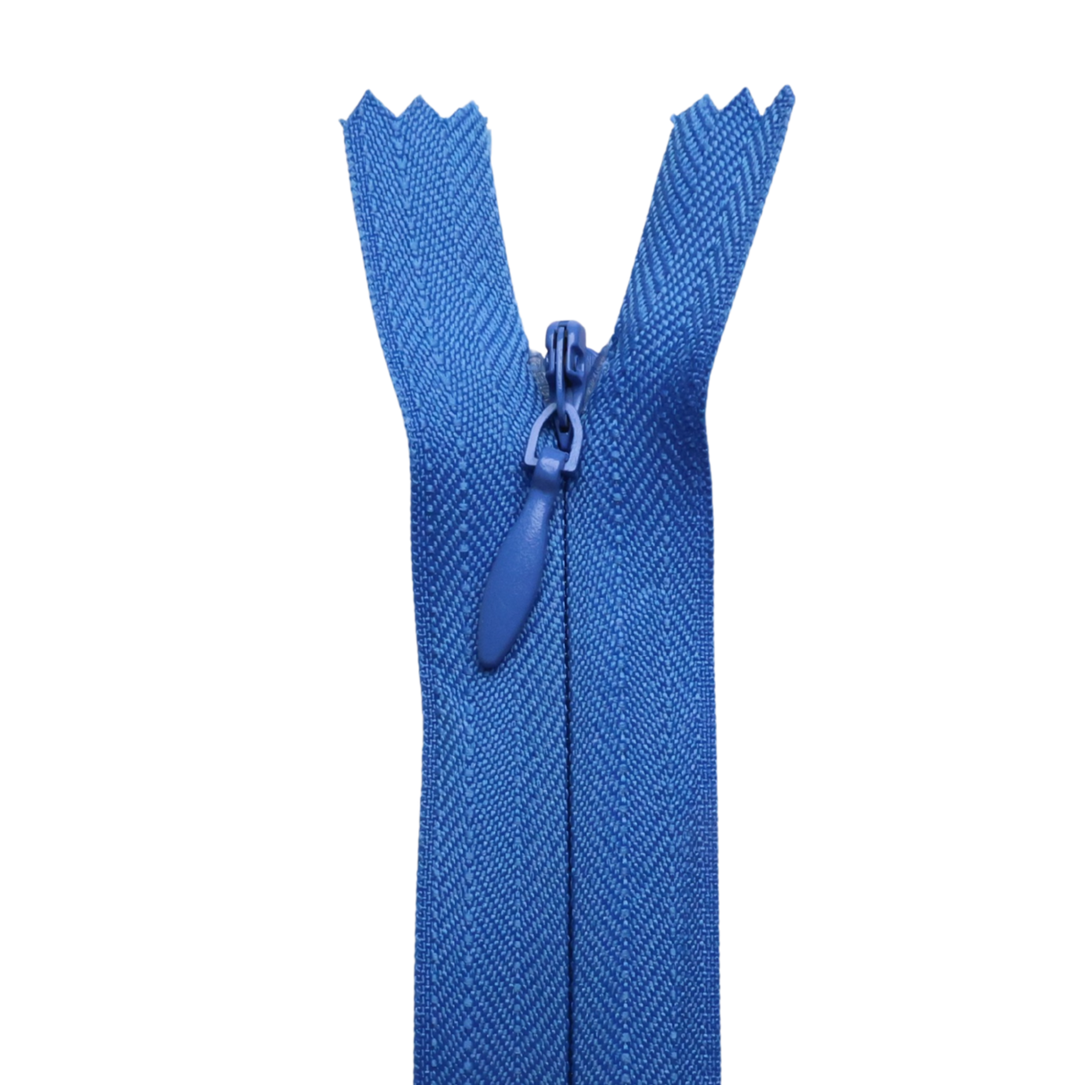 All Purpose, Plastic Invisible Zippers -18", Blue Shade