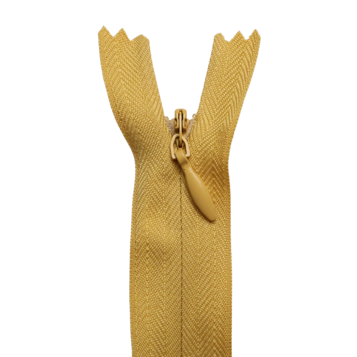 All Purpose, Plastic Invisible Zippers -18", Yellow & Orange Shade