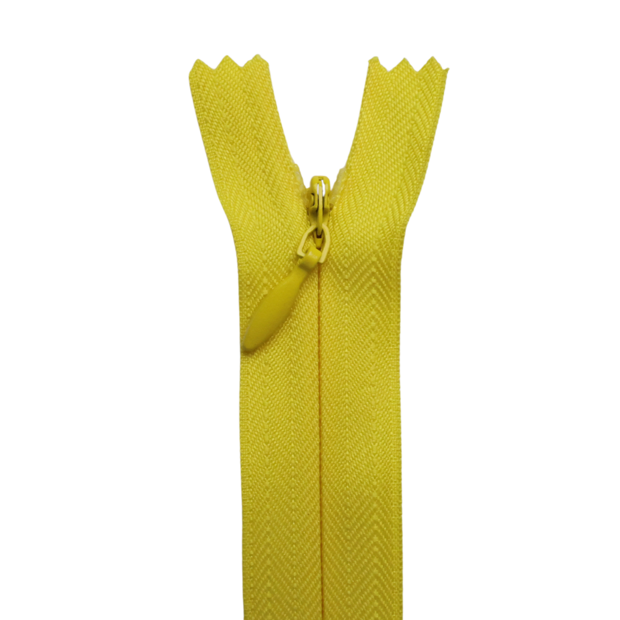 All Purpose, Plastic Invisible Zippers -18", Yellow & Orange Shade