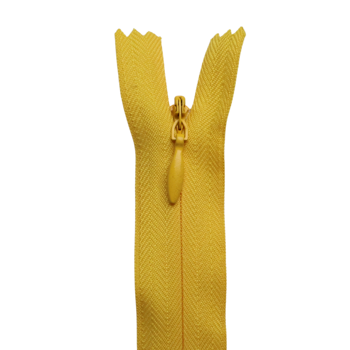 All Purpose, Plastic Invisible Zippers -18", Yellow & Orange Shade