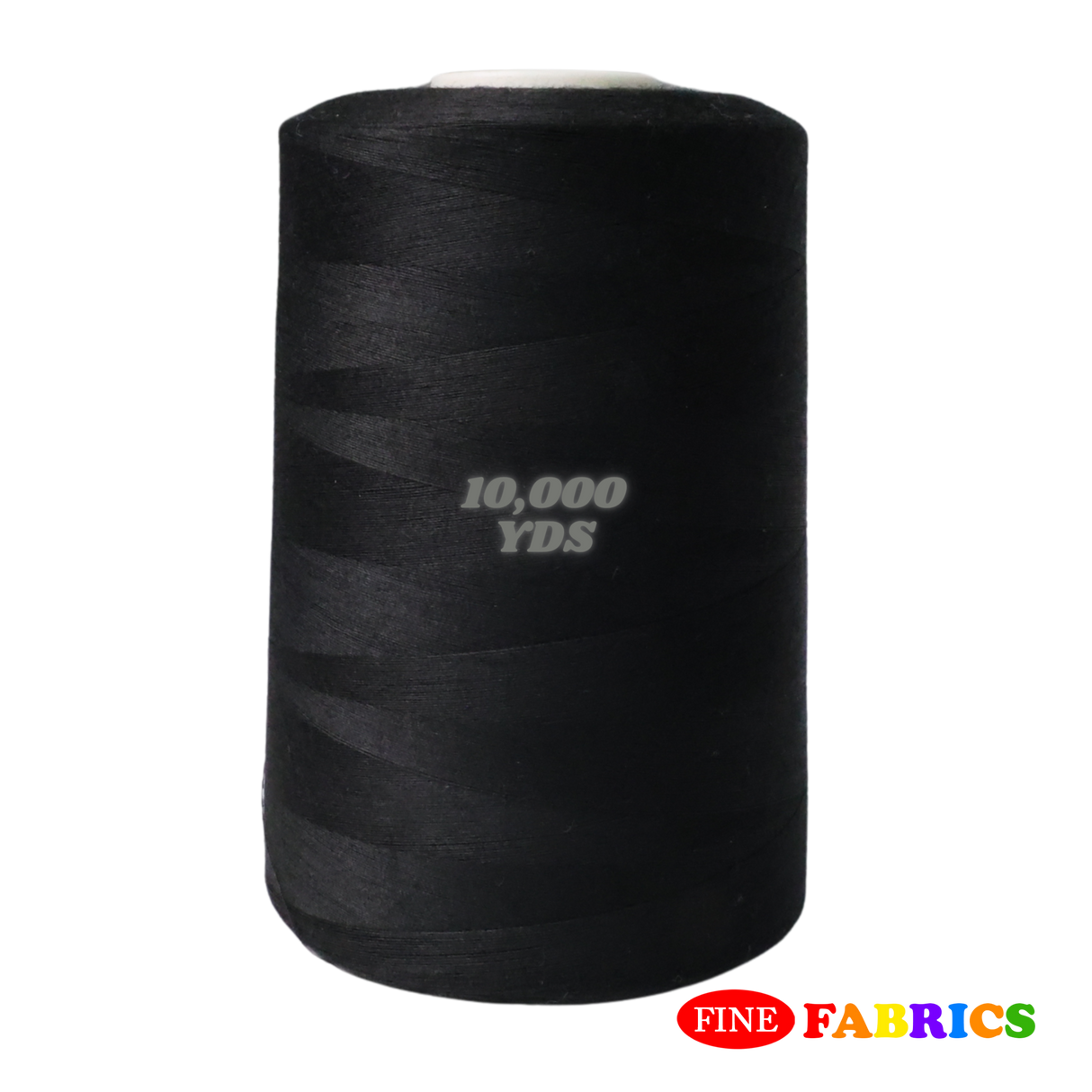 Sewing Threads: 10,000 Yards: All-Purpose: 100% Polyester: Tex24: 2 Colors(Black/White): Single/Pack