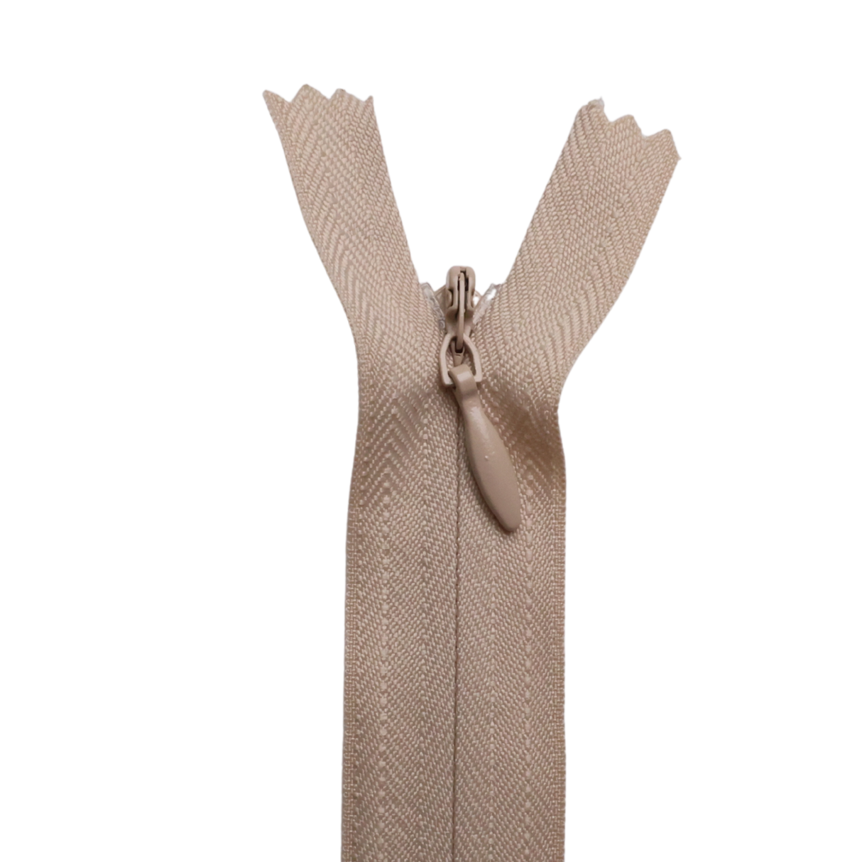 All Purpose, Plastic Invisible Zippers -18", Neutral Shade