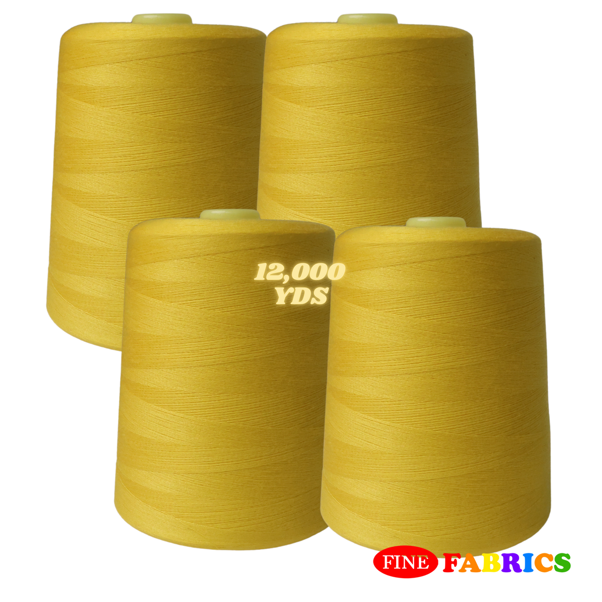 Sewing Threads: 12,000 Yards: All-Purpose: 100% Polyester: Tex24: 6 Colors: Single/Pack