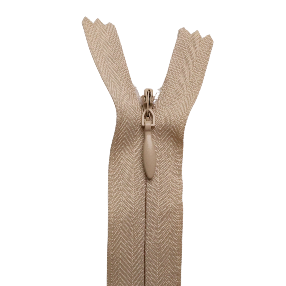 All Purpose, Plastic Invisible Zippers -18", Neutral Shade