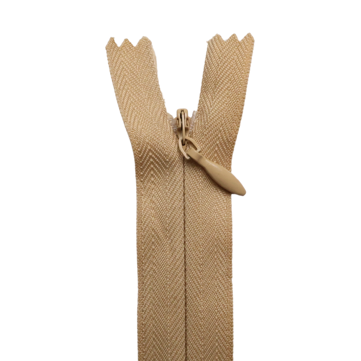 All Purpose, Plastic Invisible Zippers -18", Neutral Shade
