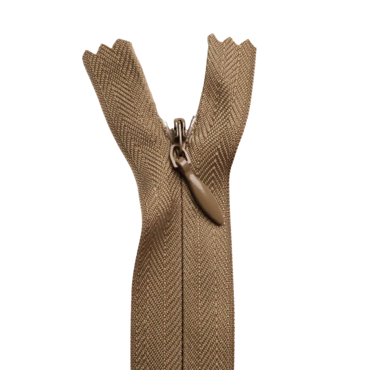 All Purpose, Plastic Invisible Zippers -18", Neutral Shade