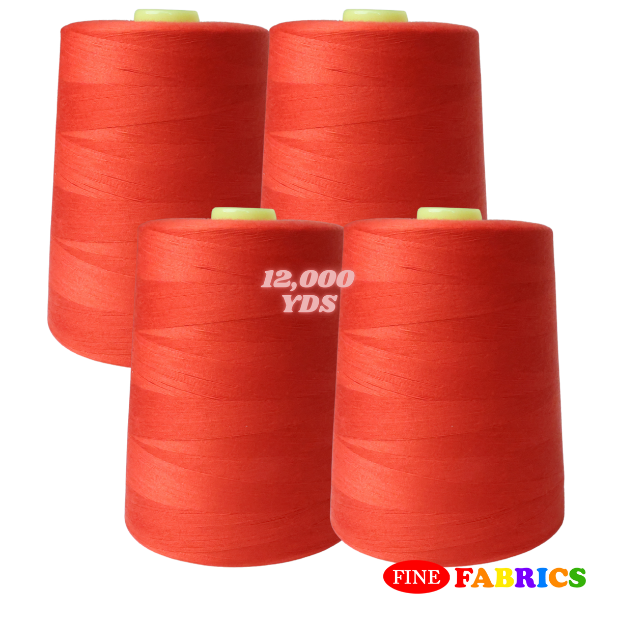 Sewing Threads: 12,000 Yards: All-Purpose: 100% Polyester: Tex24: 6 Colors: Single/Pack