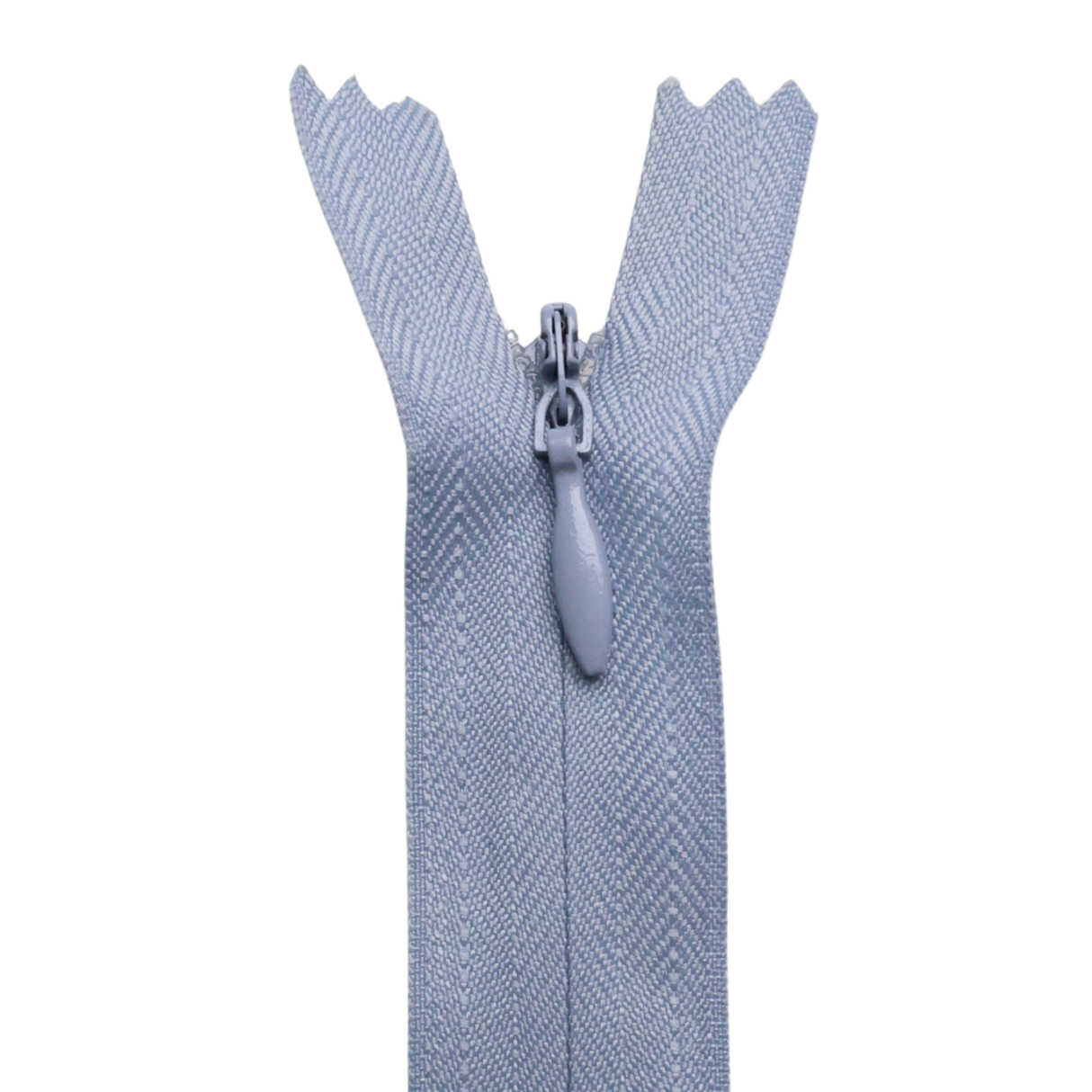 All Purpose, Plastic Invisible Zippers -18", Gray Shade