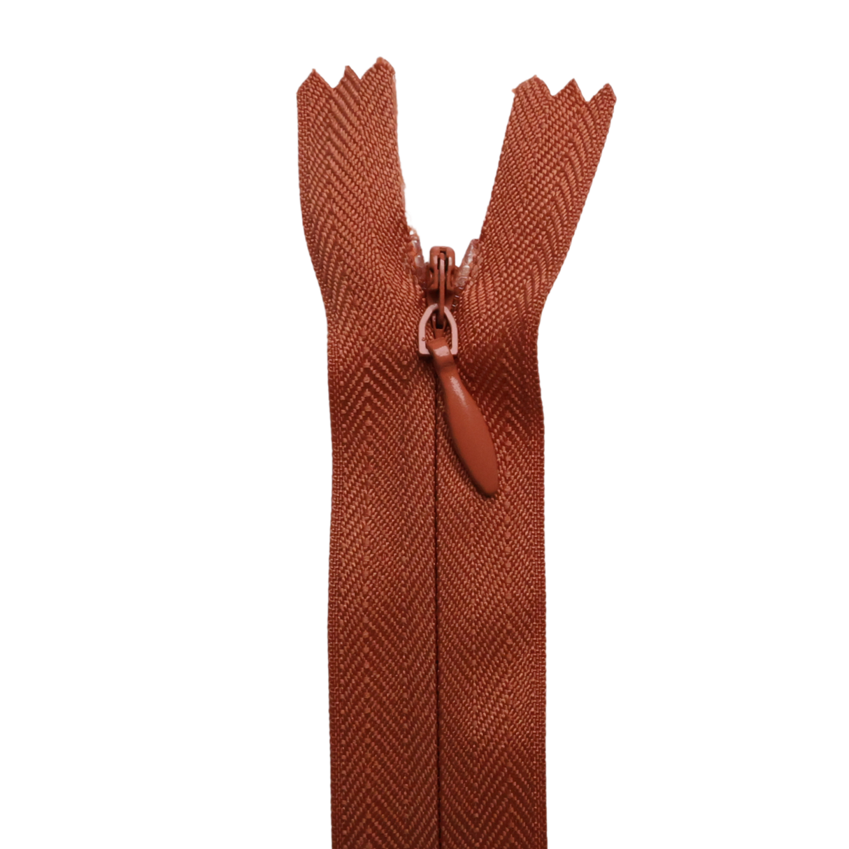 All Purpose, Plastic Invisible Zippers -18", Yellow & Orange Shade