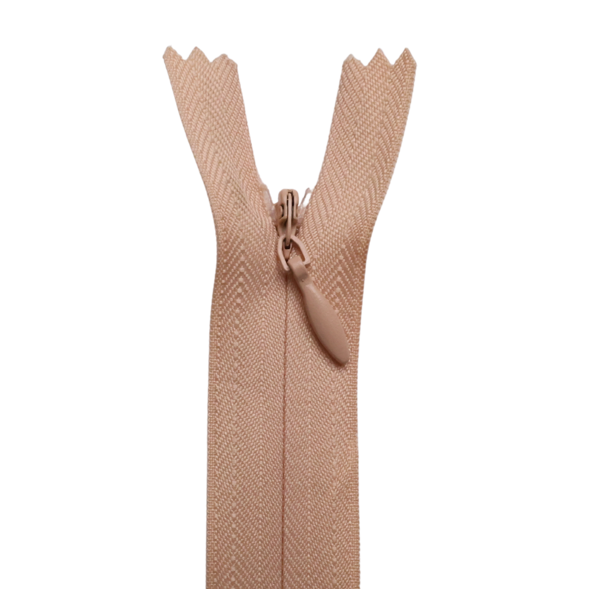 All Purpose, Plastic Invisible Zippers -18", Neutral Shade