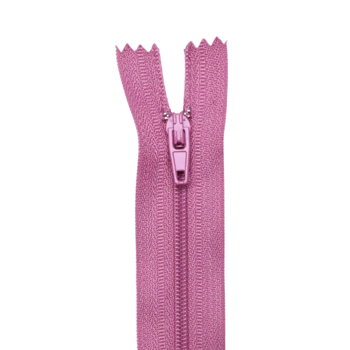 Plastic Normal Zippers: 24", Closed-End, All-Purpose, RED Shade