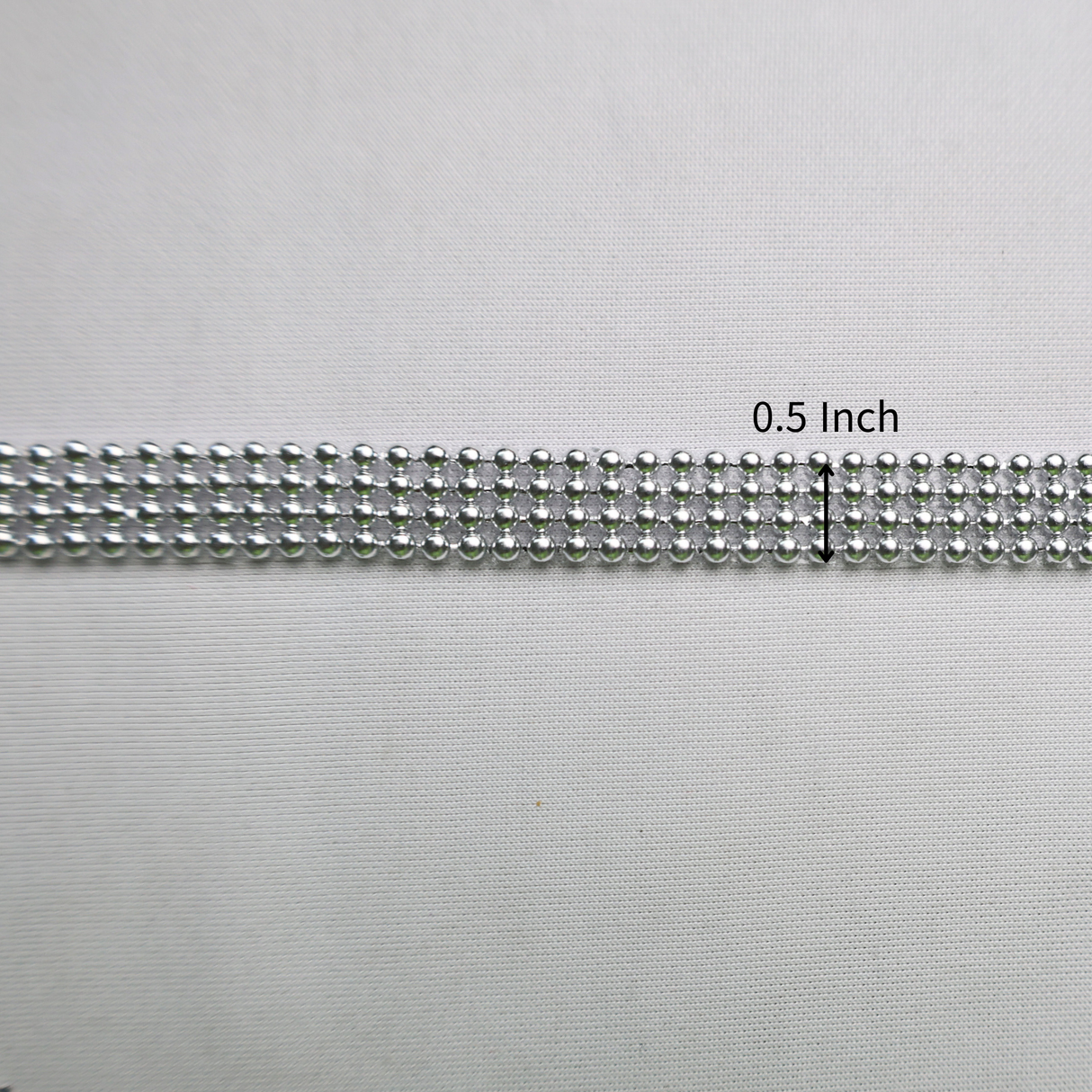 Silver Rhinestone Trim- 0.5 Inch/10YDS (#SIL18)