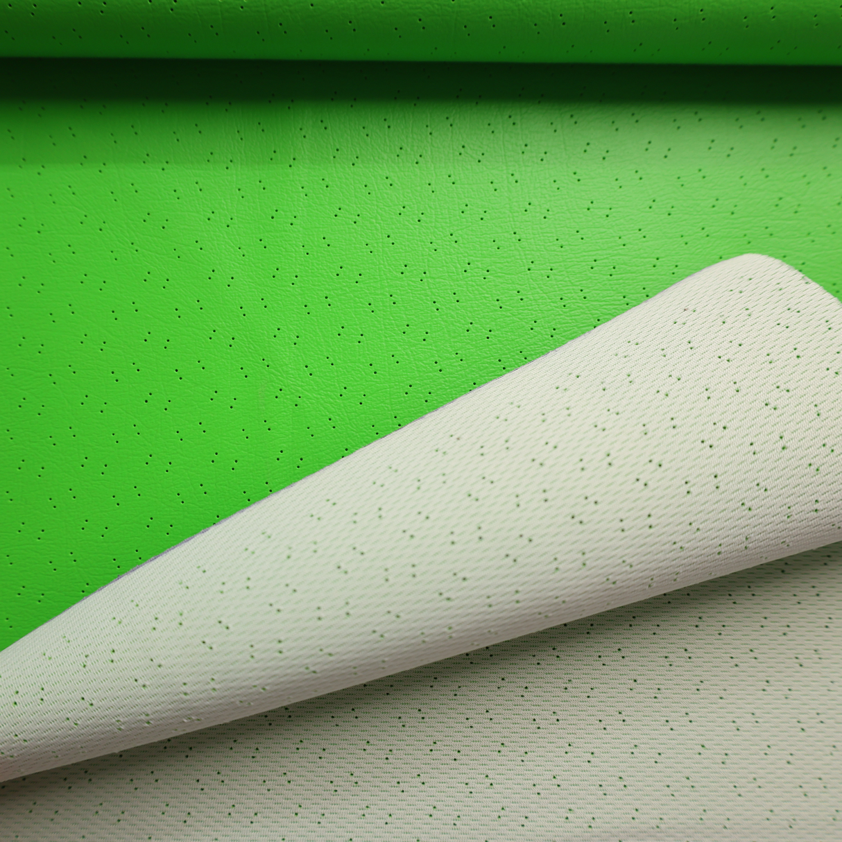 Vinyl Faux Leather Upholstery Fabric – Bright Green(#1U07) - By the Yard