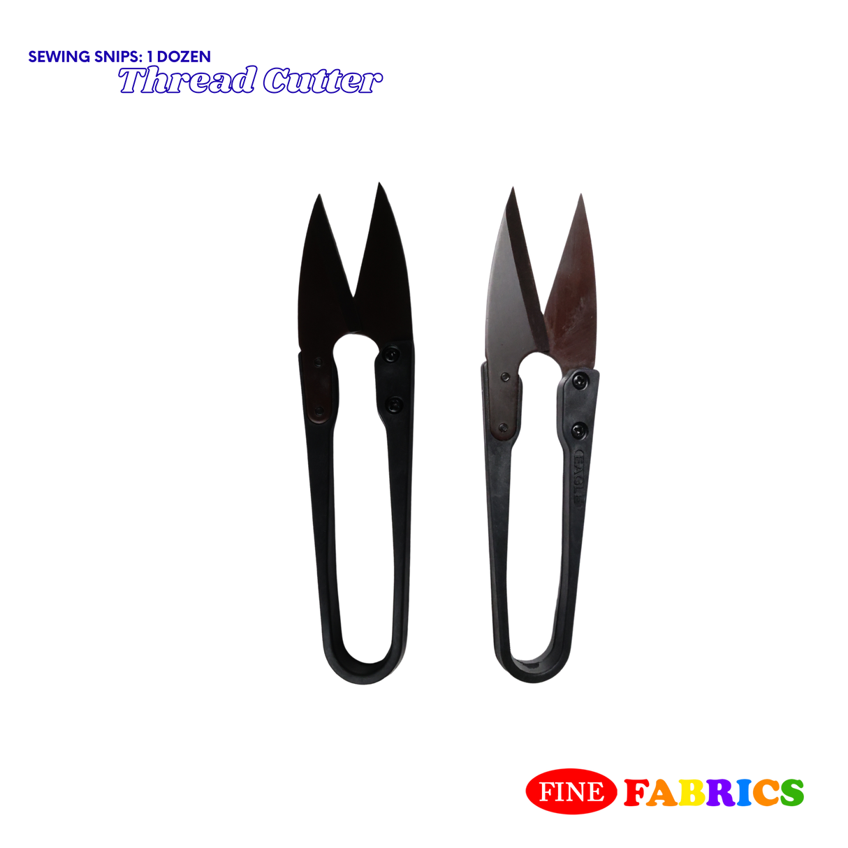 Thread Cutter/ Sewing Snips: 4 Inches, 1 Dozen(12 Pcs), #TC01