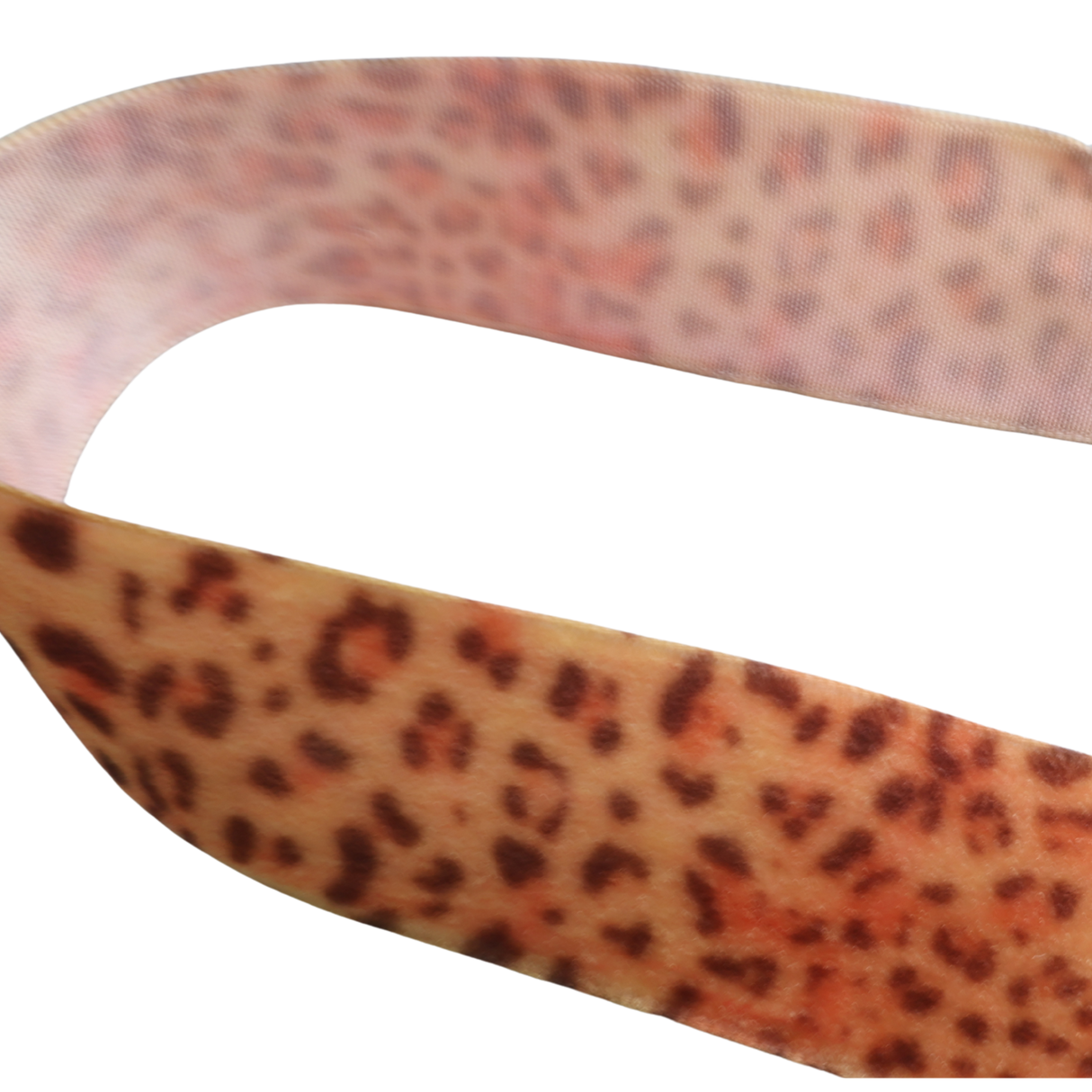 Leopard Velvet Nylon Ribbon – 1" Wide (10 Yards)
