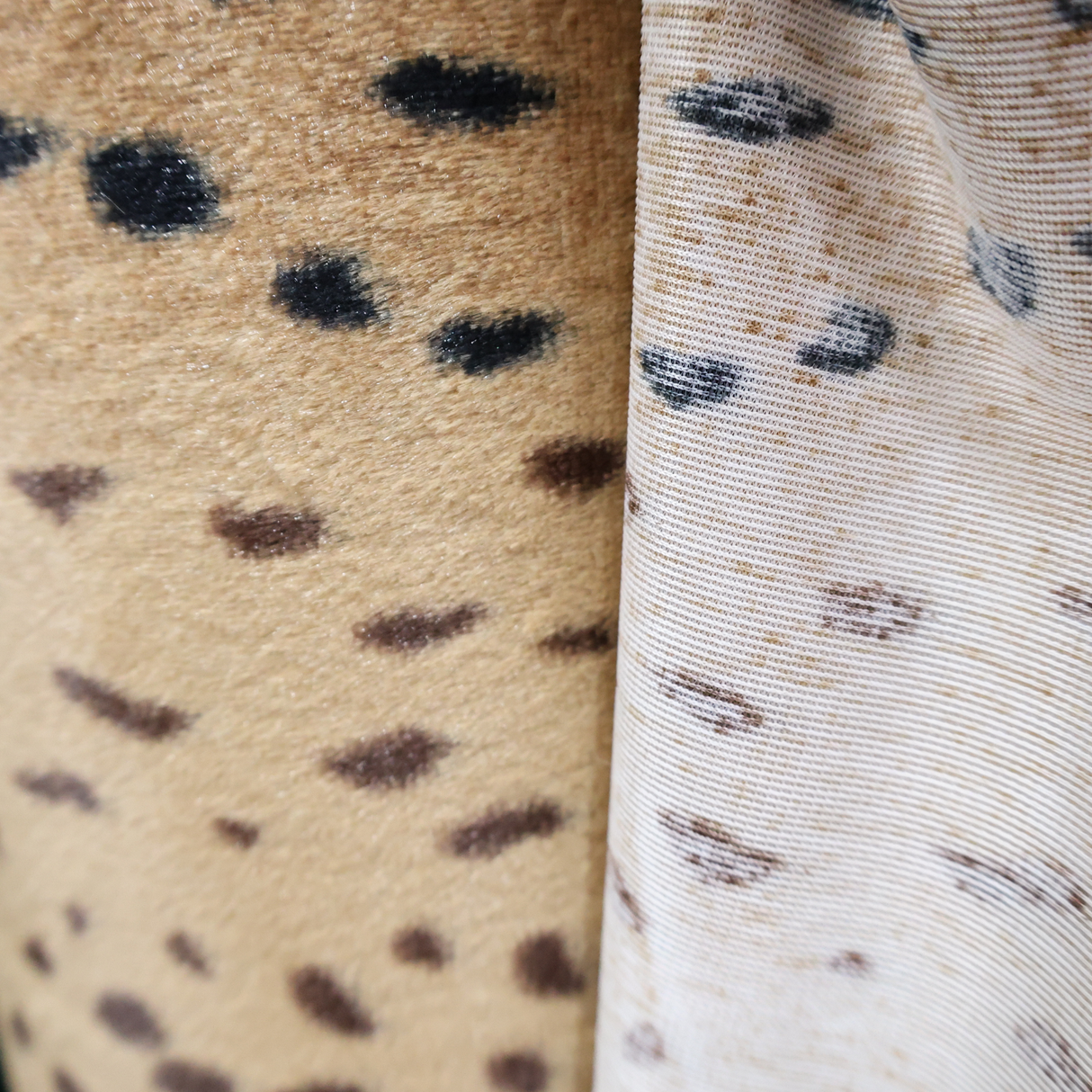 Beige Cheetah Spot Faux Fur Fabric – Soft Short Pile (#FF13) By the Yard
