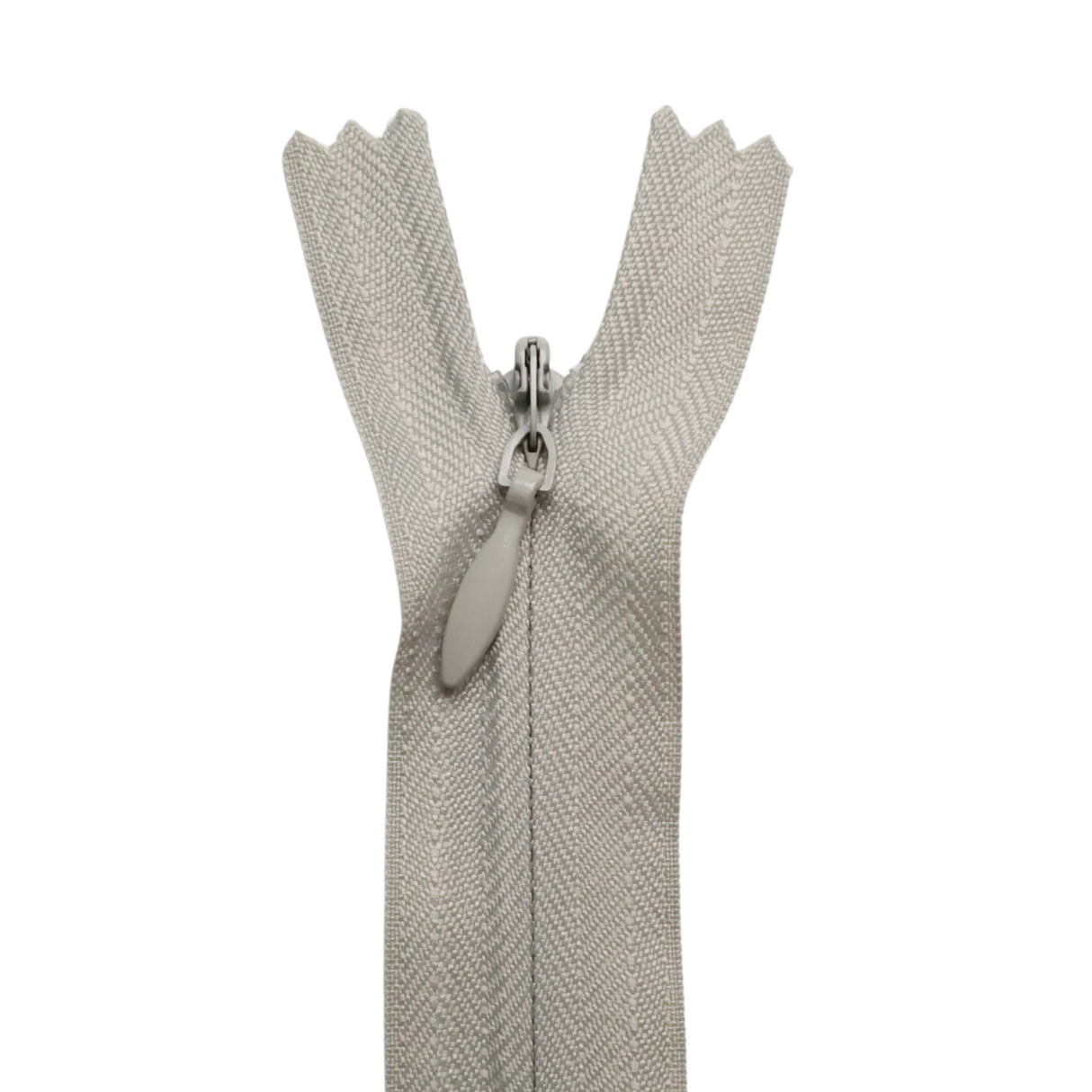 All Purpose, Plastic Invisible Zippers -18", Gray Shade