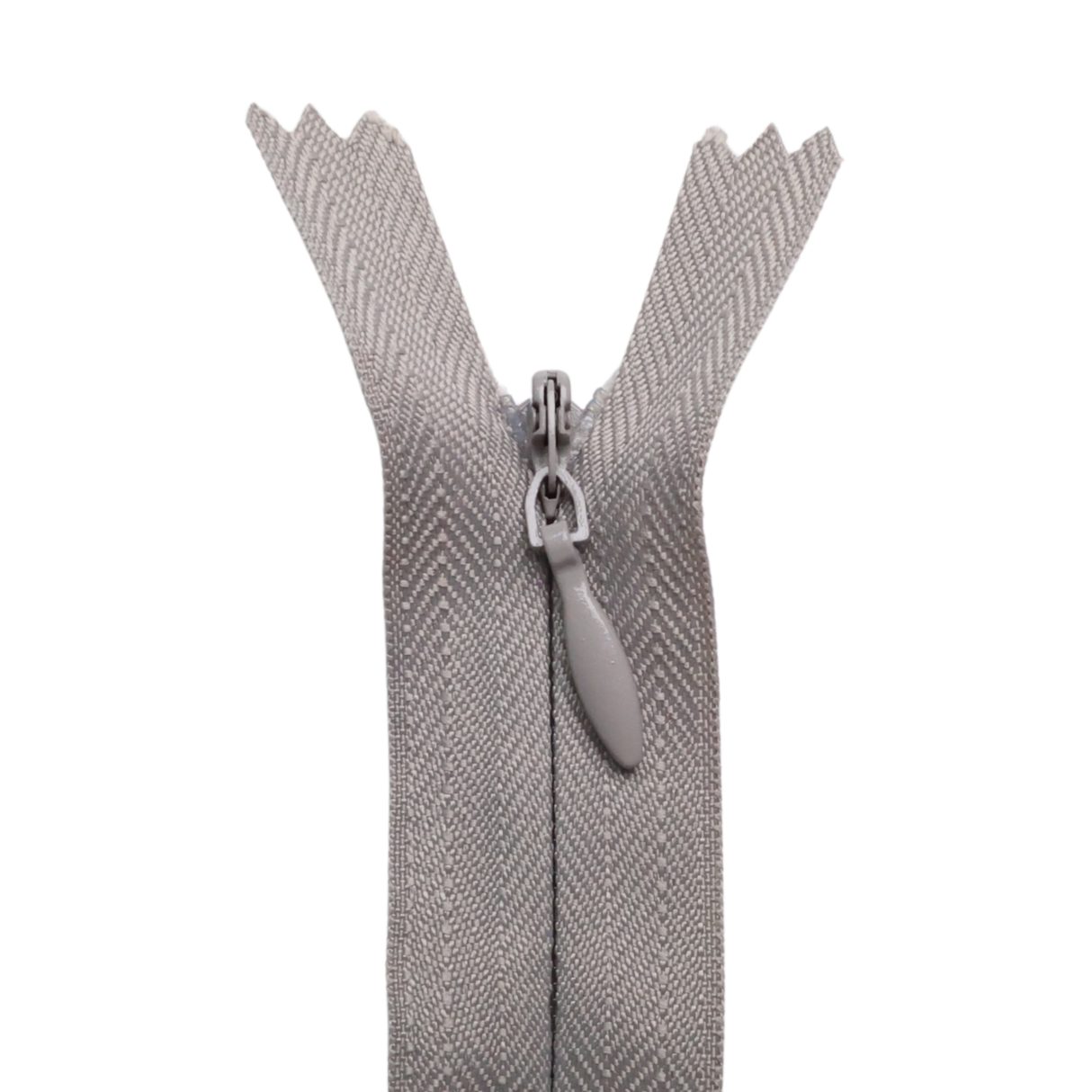 All Purpose, Plastic Invisible Zippers -18", Gray Shade