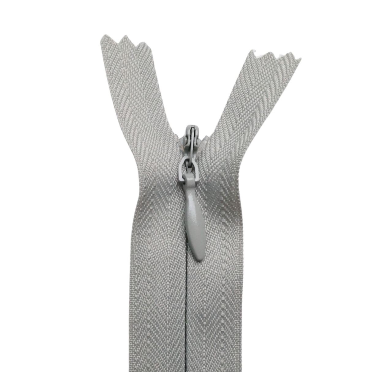 All Purpose, Plastic Invisible Zippers -18", Gray Shade