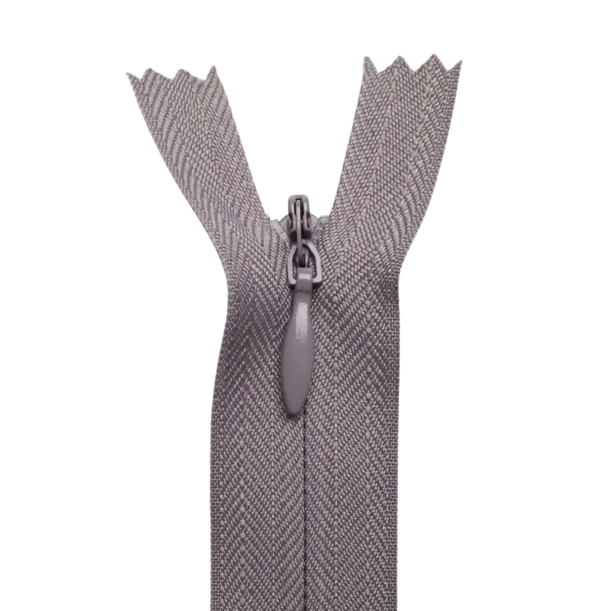 All Purpose, Plastic Invisible Zippers -18", Gray Shade