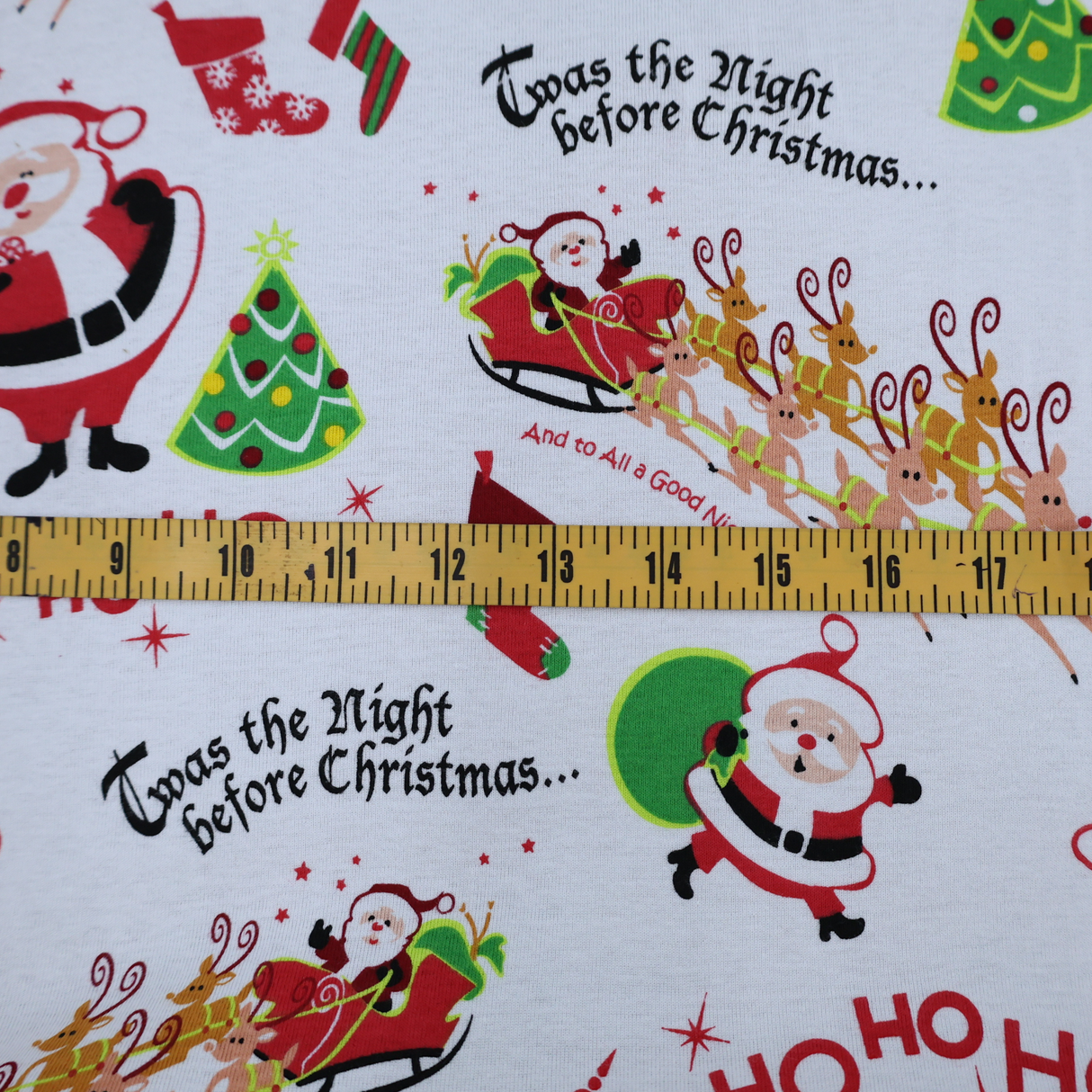 Christmas Cotton Jersey Fabric(3 Types) By the Yard