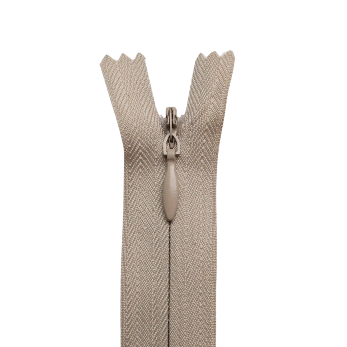 All Purpose, Plastic Invisible Zippers -18", Neutral Shade