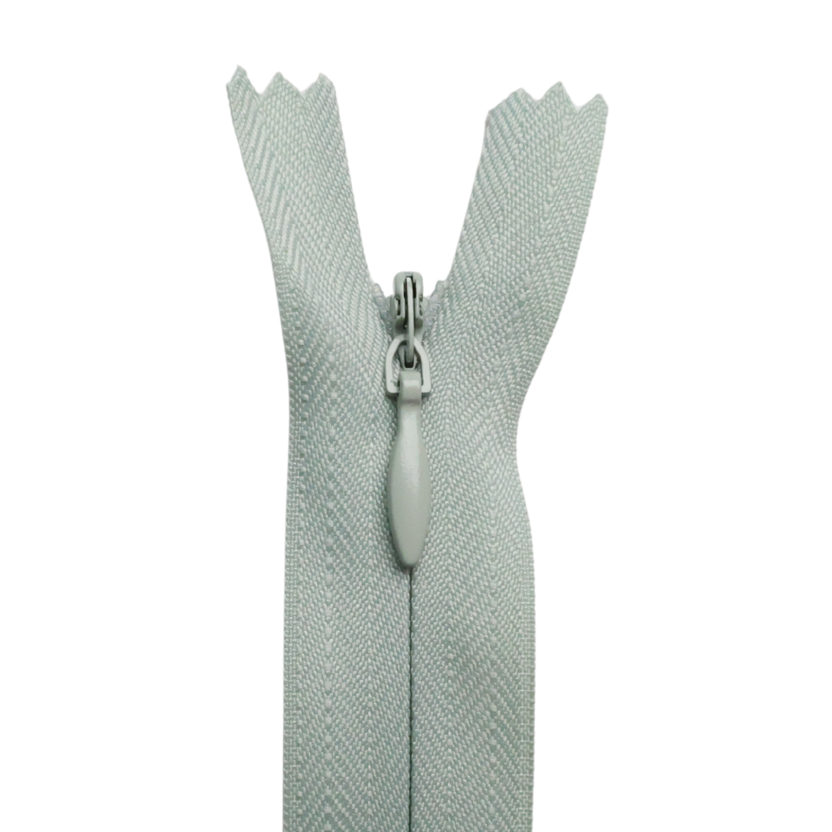 All Purpose, Plastic Invisible Zippers -18", Green Shade