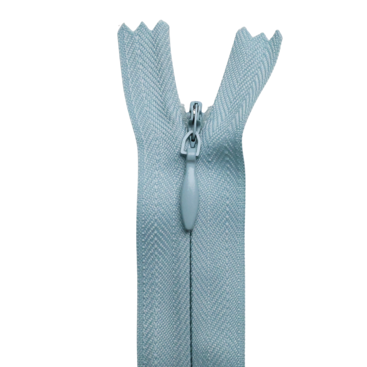 All Purpose, Plastic Invisible Zippers -18", Blue Shade