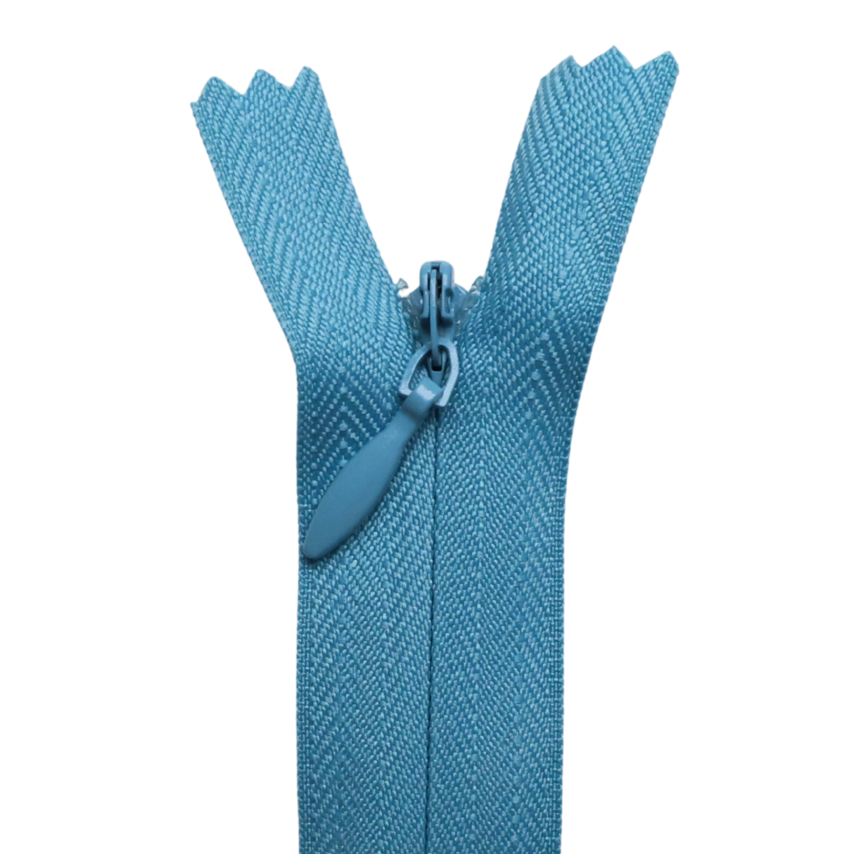 All Purpose, Plastic Invisible Zippers -18", Blue Shade