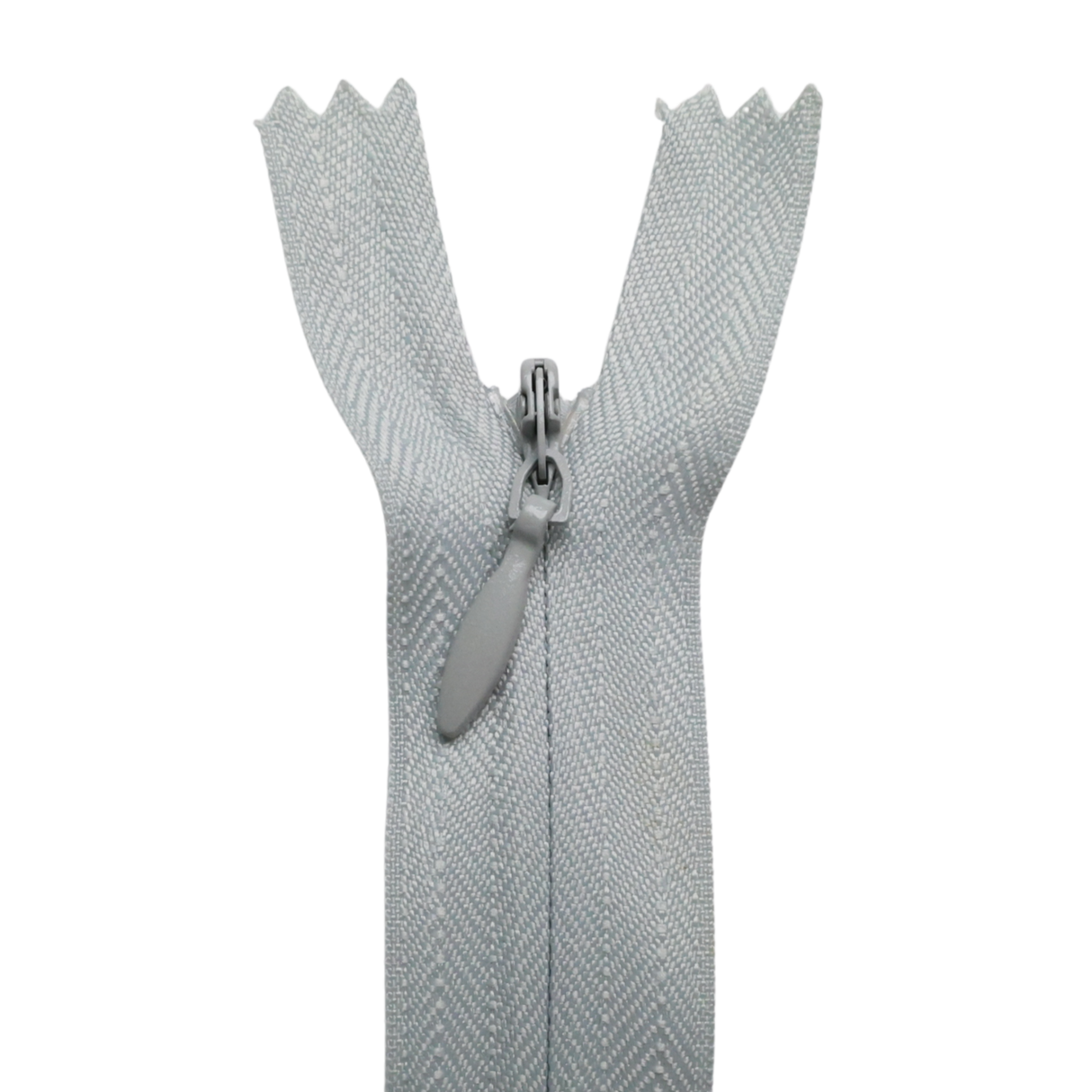All Purpose, Plastic Invisible Zippers -18", Gray Shade