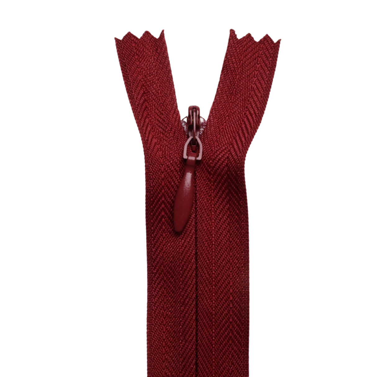 All Purpose, Plastic Invisible Zippers -18", Pink & Red Shade