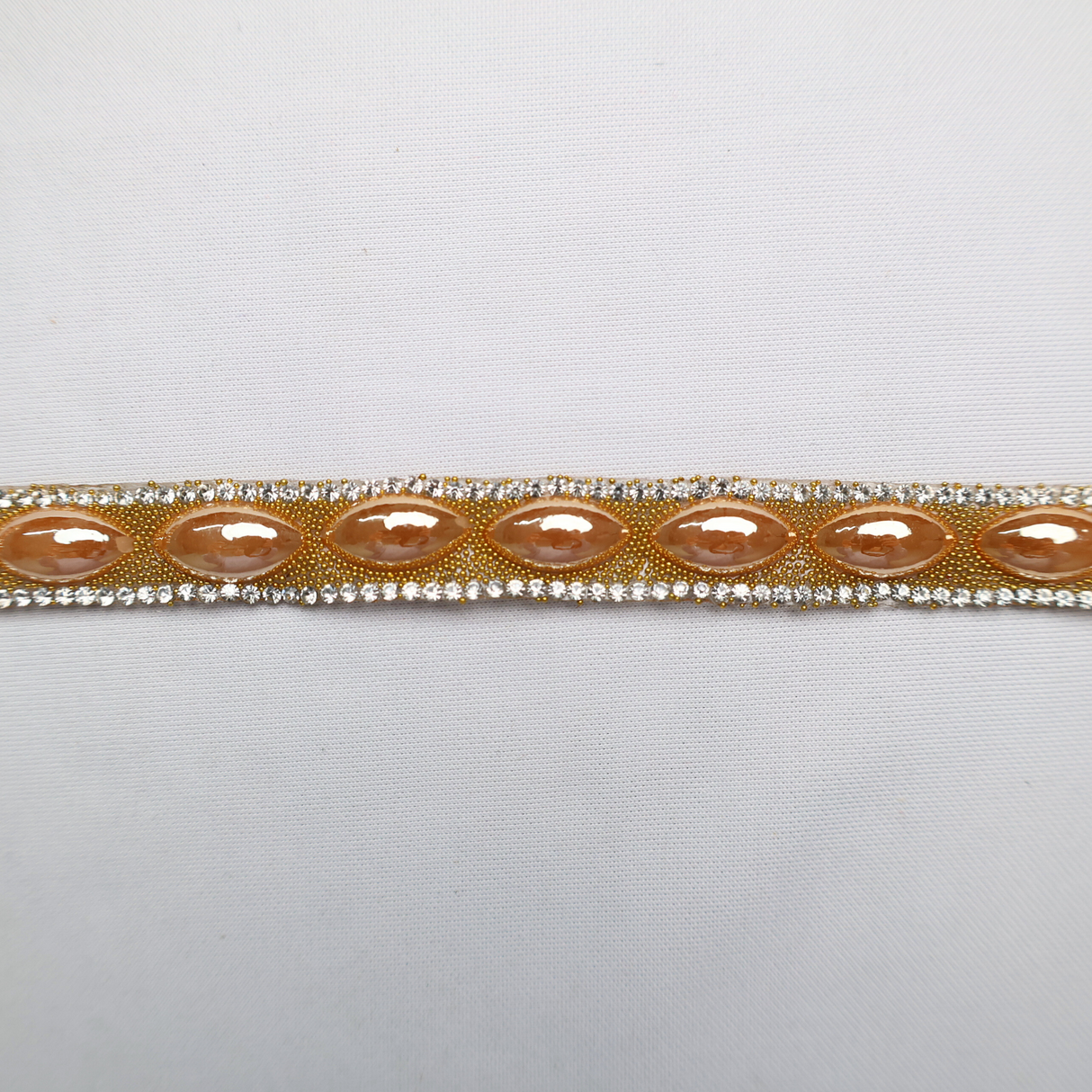 Pearl Rhinestone Trim - 0.5 Inch/10YDS (#GD016)