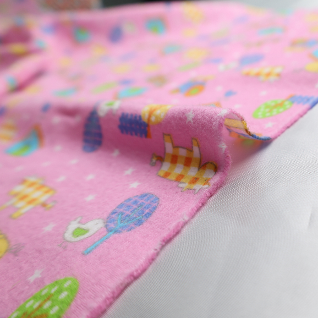 100% Cotton Flannel Fabric/7Type Cartoon Printed For Baby- By the Yard