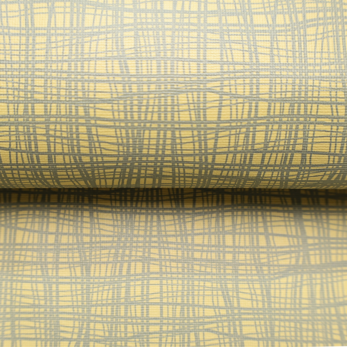 Vinyl Faux Leather Upholstery Fabric – Crosshatch Grid, 4 Colors - By the Yard