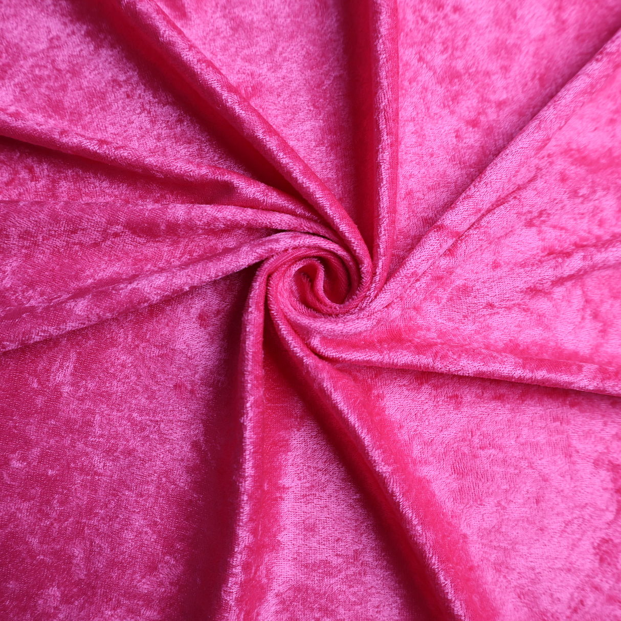 Crinkled Stretch Velvet Fabric(7 Colors), Shiny Textured - By the Yard