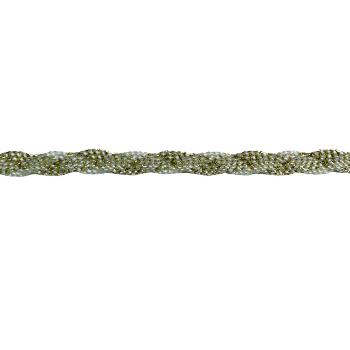 Braided Metallic Trim - Gold/Ivory(18Yards Roll)