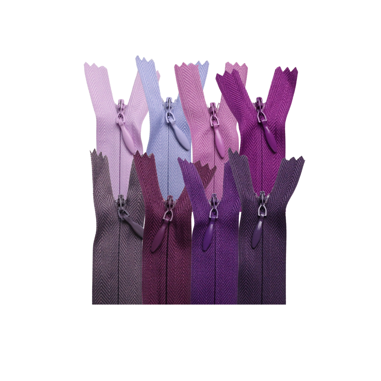 All Purpose, Plastic Invisible Zippers -18", Purple Shade