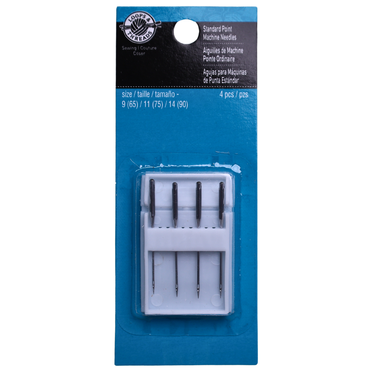 Standard Point Sewing Machine Needles – Sizes(9/65, 11/75, 14/90) – 4 pcs