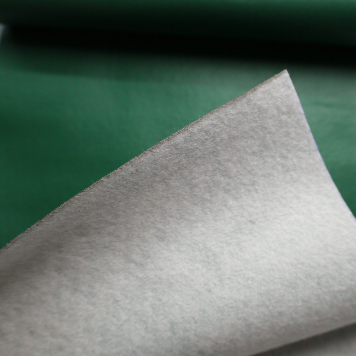 Kelly Green Faux Leather Upholstery Fabric with Non-Woven Fabric Backing(#2D05) By the Yard